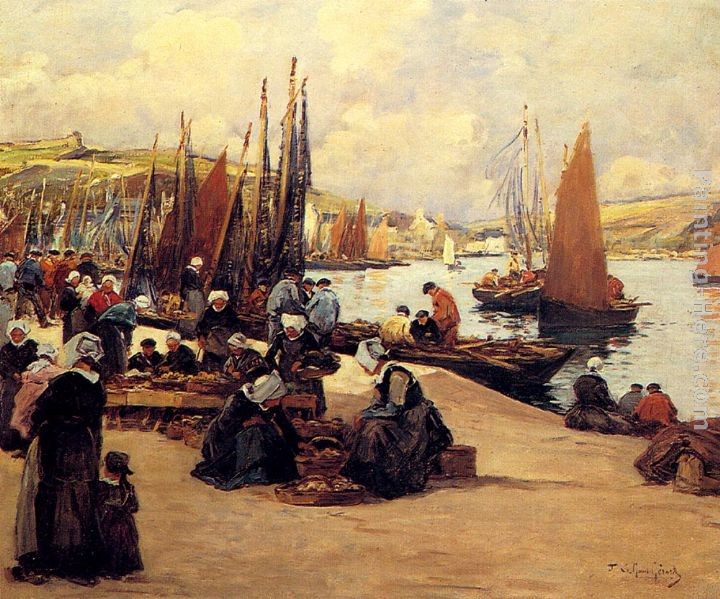 Fernand Marie Eugene Legout-Gerard Sur Les Quais Audierne